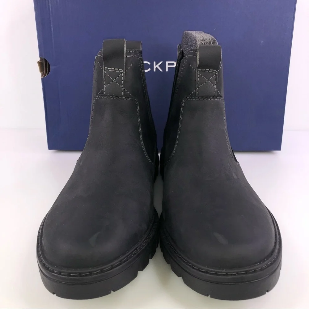 Rockport Weather or Not Chelsea Waterproof Black Leather Men's Boots Size 9M